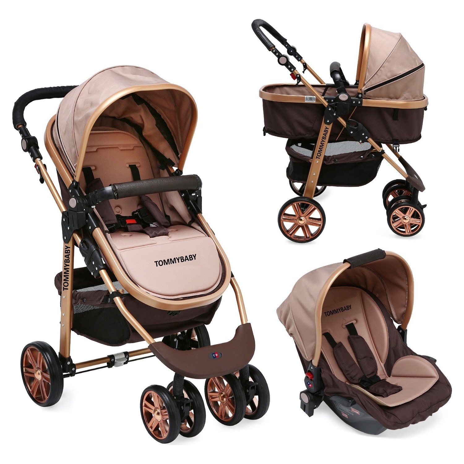 Tommybaby 540 Gold Travel Sistem Bebek Arabası 3 In 1 Fiyatı