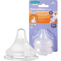 Lansinoh Natural Wave Biberon Emziği 2'li / Orta Akışlı