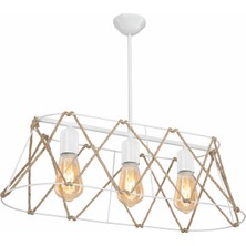 Modelight Selva 3Lü Sıralı Avize Beyaz
