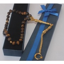 Rd Ekoavm Kişiye Özel Kaplan Gözü Tesbih Doğal Taş Tespih