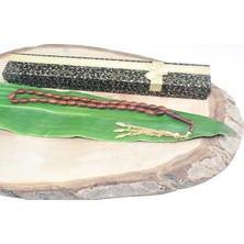 Rd Ekoavm Altın Kaplama Üç Püskül Yaprak Uçlu Arpa Kesim 6×9 Tesbih Kuka Tespih Rdt2174