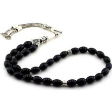 Rd Ekoavm Kişiye Özel Arpa Tane Mat Siyah Oniks Taş Tesbih