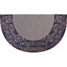 Olunca Olunca Sultan Kapı Önü Paspas Yarımay Halılı 40x70 cm Bronz