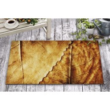 Olunca Olunca Kurumuş Yaprak Tasarım Kapı Önü ve Ev İçi Paspas 45x75 cm