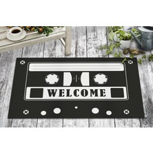Olunca Olunca Kaset Tasarım Kapı Önü ve Ev İçi Paspas 45x75 cm