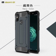 Case 4U Xiaomi Mi 6X Kılıf Çift Katman Zırh Koruma Tank Arka Kapak - Siyah