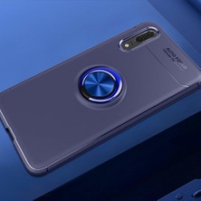 Case 4U Huawei P20 Lite Kılıf Yüzüklü Darbeye Dayanıklı (Mıknatıslı Araç Tutucu Uyumlu) Lacivert