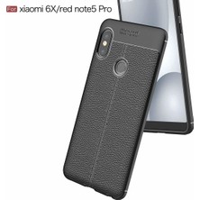 Case 4U Xiaomi Mi 6X Kılıf Rugan Armor Deri Görünümlü Yüksek Kalite Silikon Niss - Gri