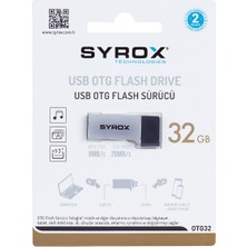 Syrox Dual Drive 32 GB USB 2.0 Otg / Micro USB Bellek