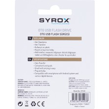 Syrox Dual Drive 32 GB USB 2.0 Otg / Micro USB Bellek