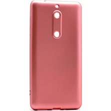 Ehr. Nokia 5 Premier Ultra Lüx Soft Mat TPU Silikon Kılıf + Ekran Koruyucu Cam