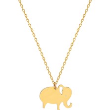 Glorria Altın Fil Kolye