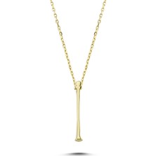 Glorria Altın 3 Boyutlu İ Harf Kolye