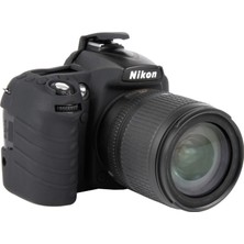 Easycover Nikon D90 + Silikon Kılıf Ekran Koruyucu (Siyah)