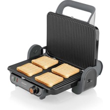 AR2005 Eco Panini Izgara Ve Tost Makinesi - Siyah