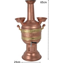 Mangal Sepetim Bakır Semaver Kömürlü 8 Litre