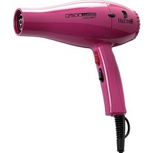 Hector AC Motor Profesyonel Fön Makinesi 2400W Pembe Siyah