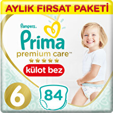 Prima Premium Care Külot Bebek Bezi 6 Beden Aylık Fırsat Paketi 84 Adet