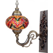 Mozaik Aplik Otantik Gece Lamba El Yapımı Mozaik Bahçe Lambası