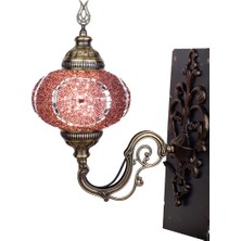 Mozaik Aplik Otantik Gece Lamba El Yapımı Mozaik Bahçe Lambası