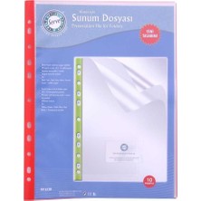 Serve 6110 Klasör İçin Sunum Dosyası 10Lu Kırmızı