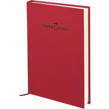 Faber-Castell Natural Seri A5 Ciltli Çizgisiz Defter Vişne 140 Yaprak