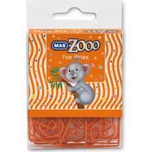 Mas Colors Seffaf Dörtgen Kutuda Harita Çivisi Oranj 614