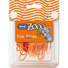 Mas Colors Seffaf Dörtgen Kutuda Plastik Kapli Ataş No:3 Oranj 610