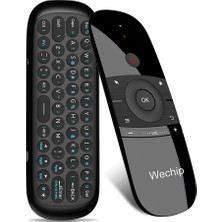 Wechip W1 2.4G Kablosuz Klavye Uzaktan Kumanda Air Mouse