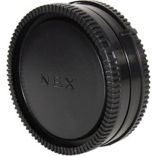Ayex Sony Nex, E Mount İçin Body Kapağı Ve Lens Arka Kapağı