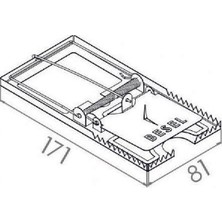 Beşel Fare Kapanı 12 li