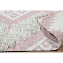 Esse Halı Town Kilim 13 Pink White 80 x 300