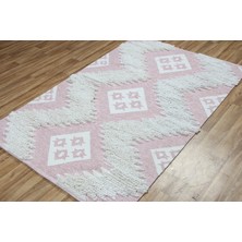 Esse Halı Town Kilim 13 Pink White 80 x 300