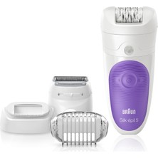 Braun Silk-épil 5 5-541 Islak & Kuru Kablosuz Epilatör / Epilasyon, tıraş ve kırpma başlığı dahil 4 adet ekstra ile