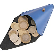 Le Color Leather Coin Case Blue