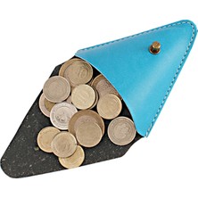 Le Color Leather Coin Case Turquoise