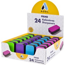 Adel Prime Kalemtıraş Klasik Renkler 24 Adet Tek Bıçaklı Kullanım İçin İdeal