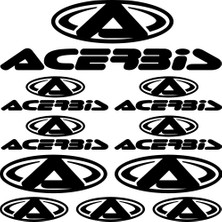 Sticker Master Acerbis Sponsor Set Sticker Oto Motor Pc Etiket