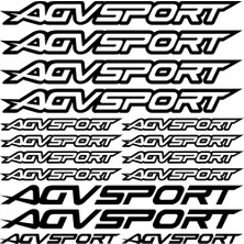 Sticker Master Agv Sport Sponsor Set Sticker 2 Oto Motor Pc Etiket