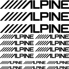 Sticker Master Alpine Sponsor Set Sticker Oto Motor Pc Etiket