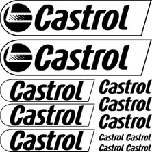 Sticker Master Castrol Sponsor Set Sticker Oto Motor Pc Etiket