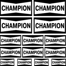 Sticker Master Champion Sponsor Set Sticker Oto Motor Pc Etiket