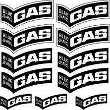 Sticker Master Gas Sponsor Set Sticker Oto Motor Pc Etiket