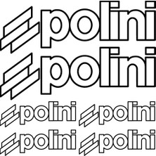 Sticker Master Polini Sponsor Set Sticker Oto Motor Pc Etiket