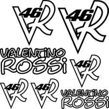 Sticker Master Valentino Rossi 46 Sponsor Set Sticker Oto Motor Pc Etiket