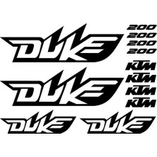 Sticker Master Ktm 200 Duke Sticker Set Oto Motor Pc Etiket