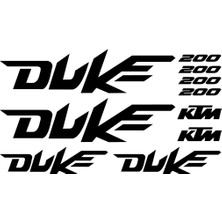 Sticker Master Ktm 200 Duke Sticker Set 1 Oto Motor Pc Etiket