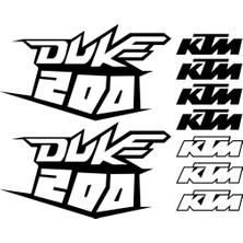 Sticker Master Ktm 200 Duke Sticker Set 3 Oto Motor Pc Etiket