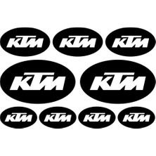 Sticker Master Ktm Oval Sponsor Sticker Set Oto Motor Pc Etiket