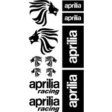 Sticker Master Aprilia Racing Sticker Set 3 Oto Motor Pc Etiket